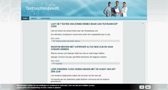 Desktop Screenshot of gezondheidsweb.eu