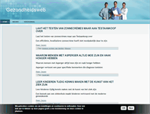Tablet Screenshot of gezondheidsweb.eu